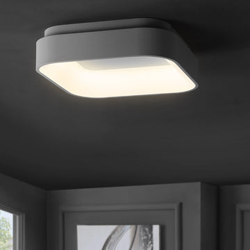 Rafael 17.7" Integrated LED Metal Flush Mount Ceiling Light - JONATHAN Y